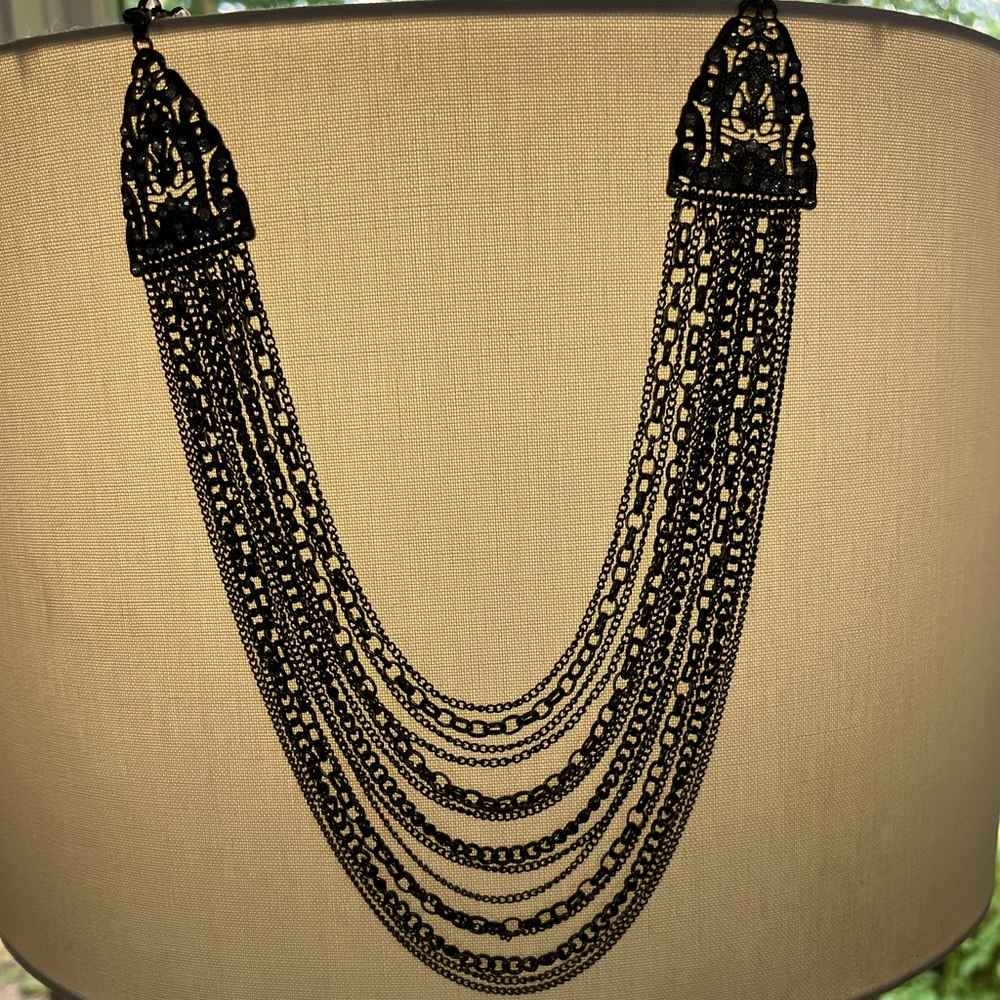 Multi-strand gold tone Necklace